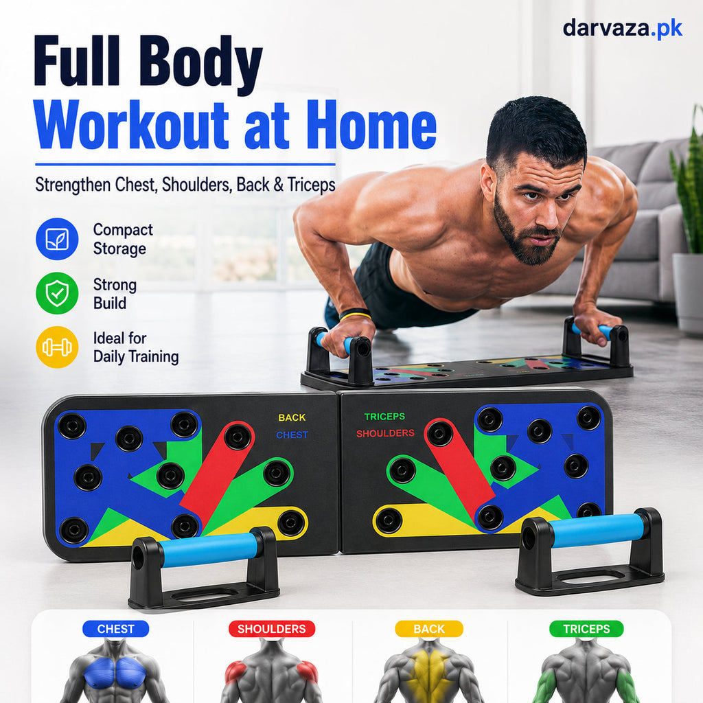 Foldable Push-Up Exercise Board for full body workout