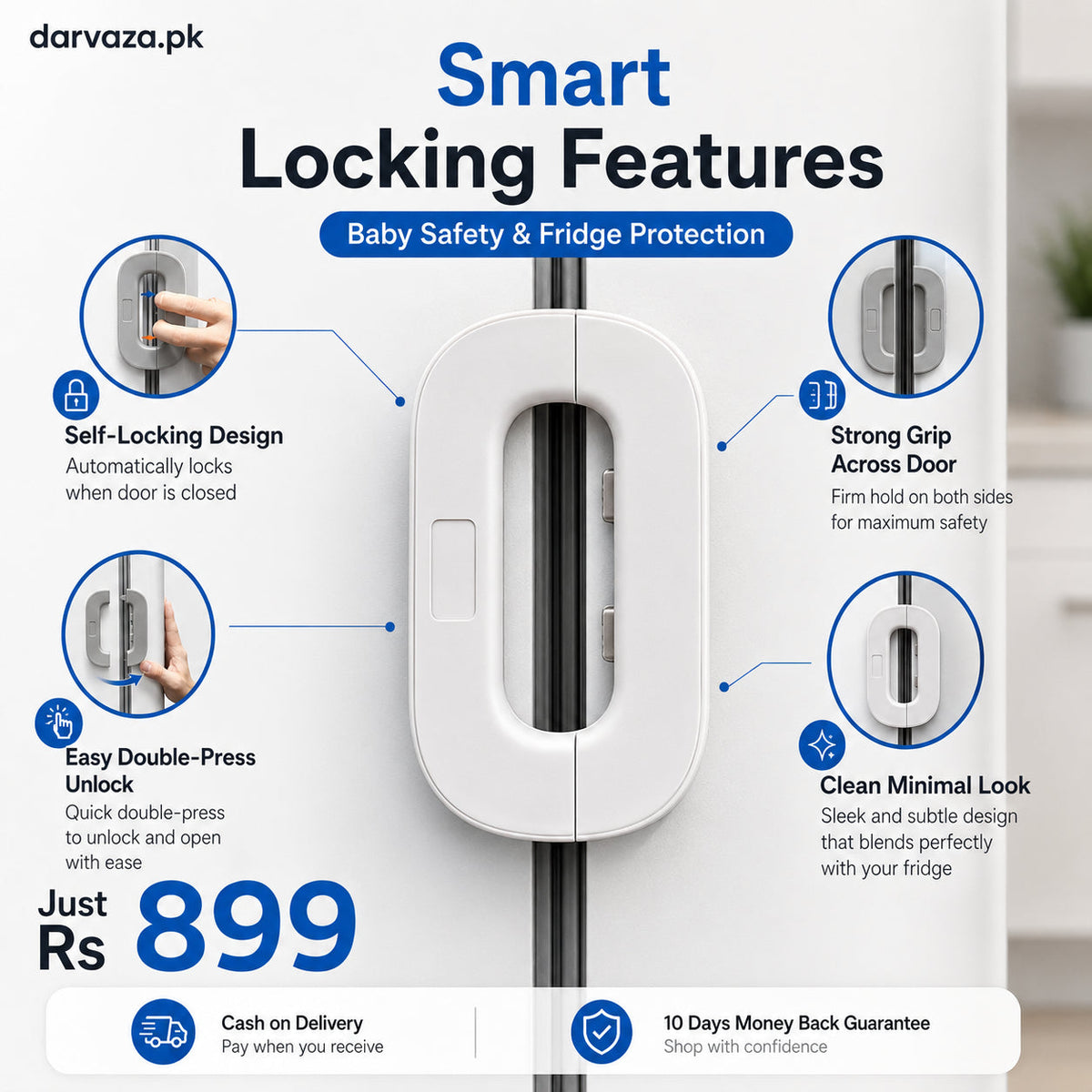 New Style Fridge & Cabinet Safety  Lock