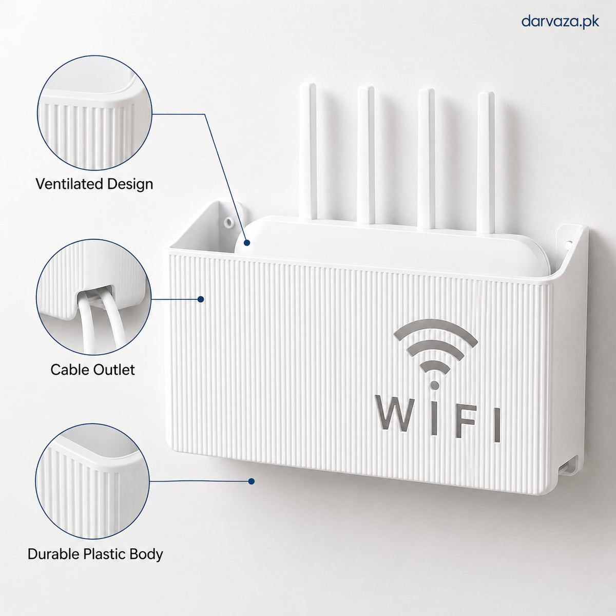 Wall Mount WiFi Router Holder