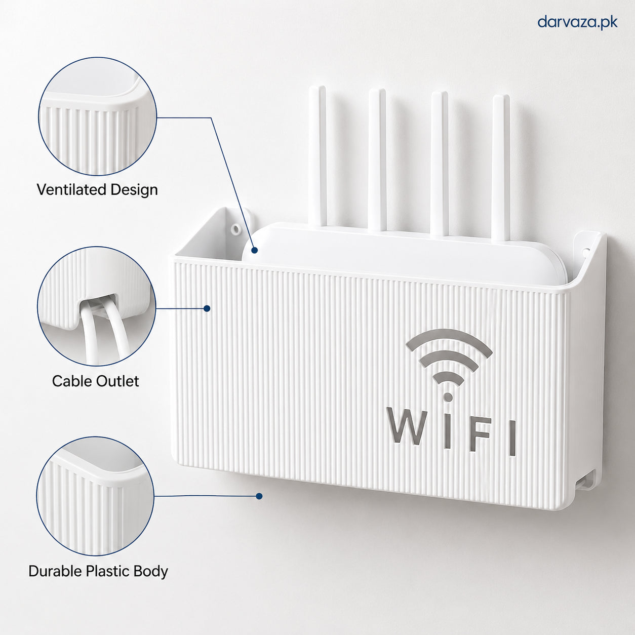 Wall Mount WiFi Router Holder