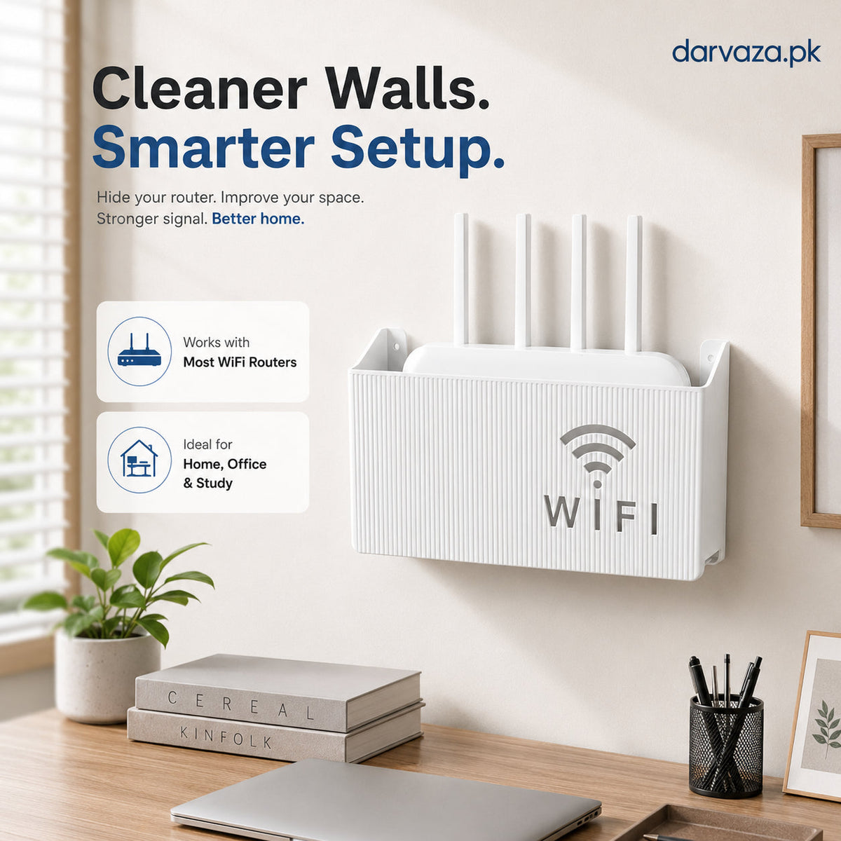 Wall Mount WiFi Router Holder