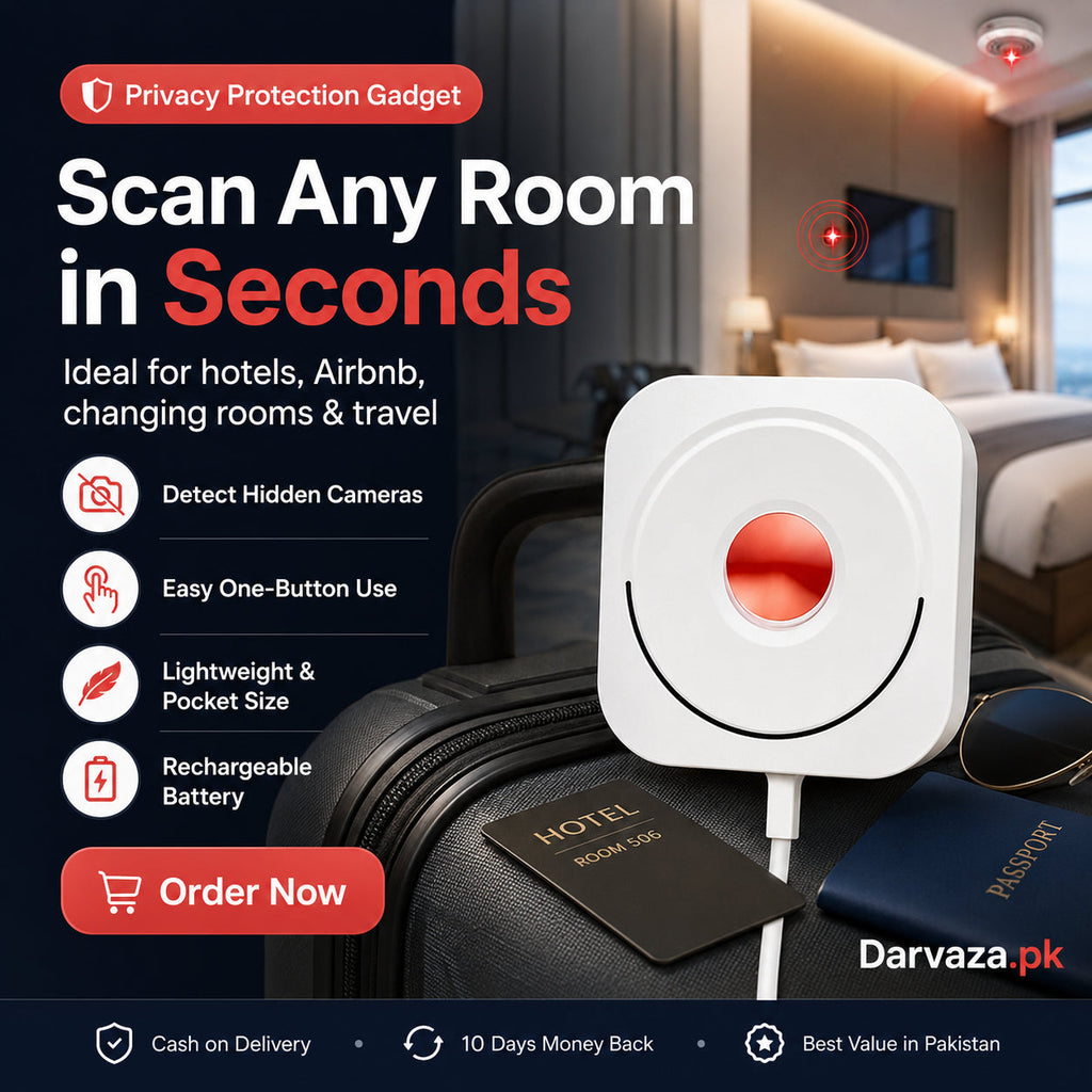 Portable Anti Camera Detector – USB Rechargeable Privacy Protection Device | Hidden Camera Finder for Hotels & Travel