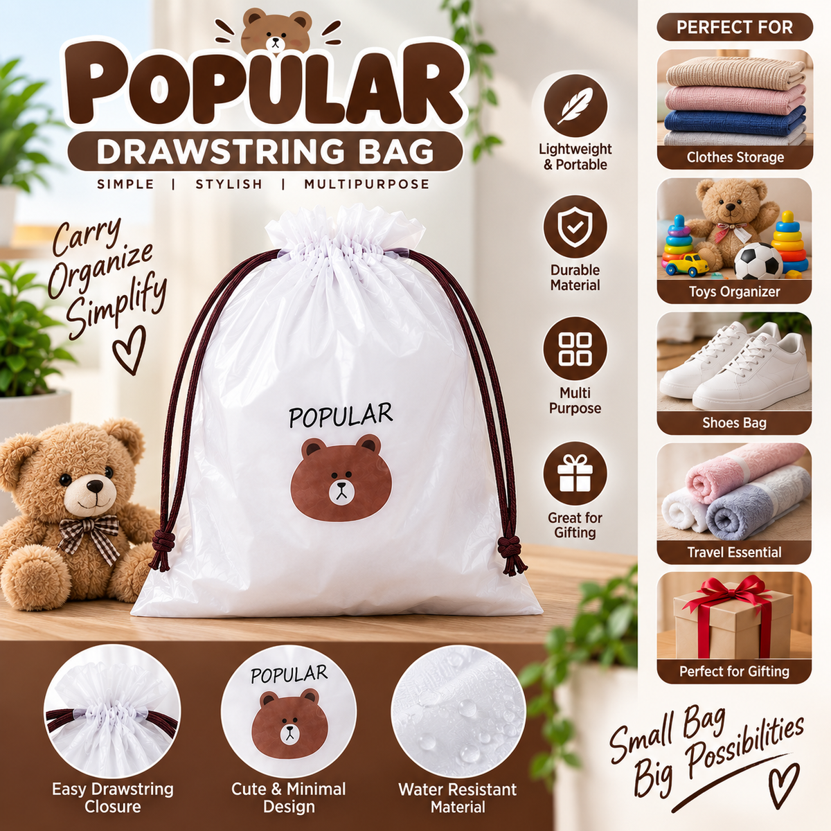 Popular Drawstring Storage Bag