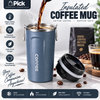 Portable Drip Coffee Tumbler – Stainless Steel Travel Coffee Maker with Built-In Filter