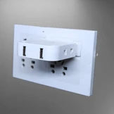 4 in 1 Extension and Charger 180 degree with 2 USB ports