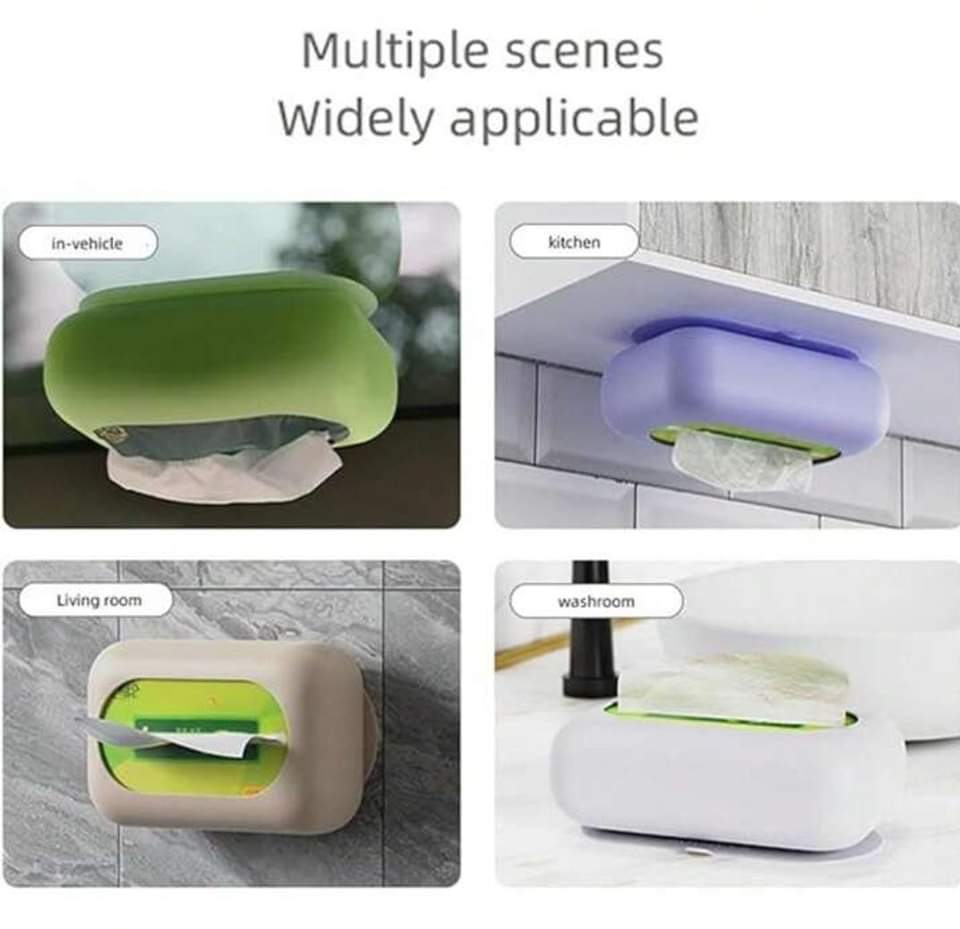 Silicone Suction Tissue BoX Random Colour ( Buy 1 get 1  free )
