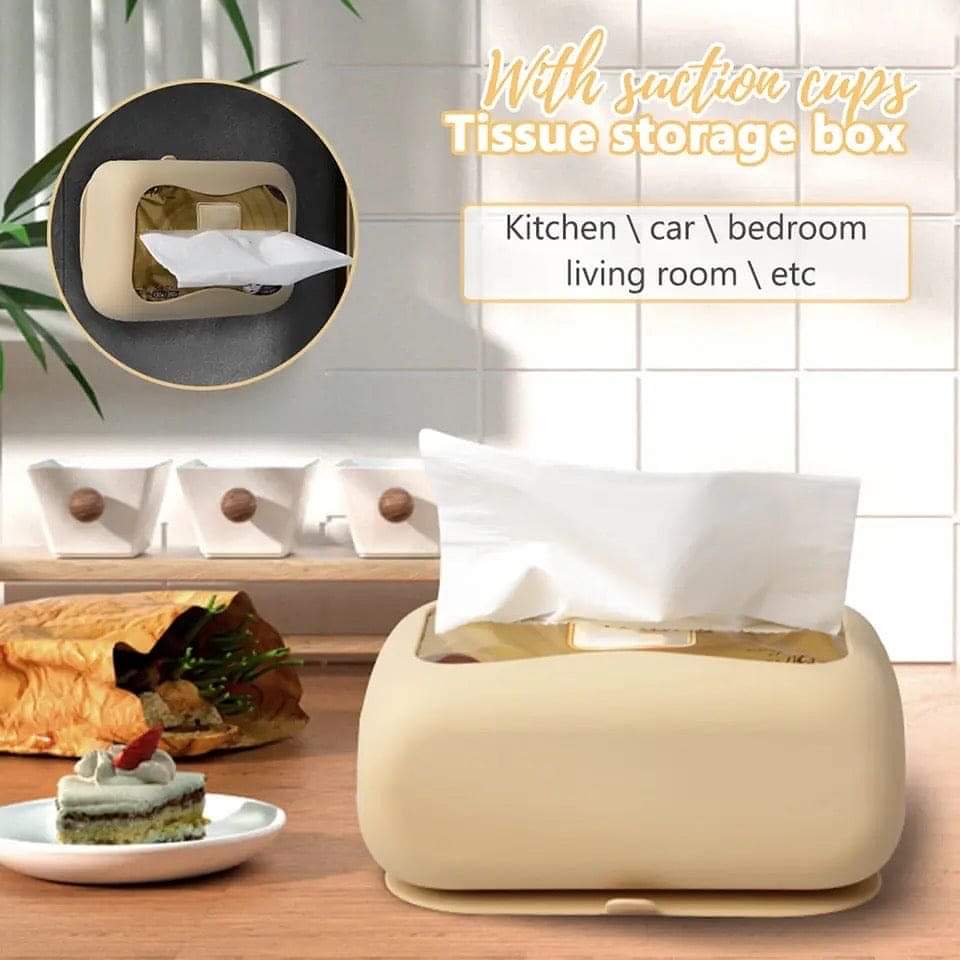 Silicone Suction Tissue BoX Random Colour ( Buy 1 get 1  free )