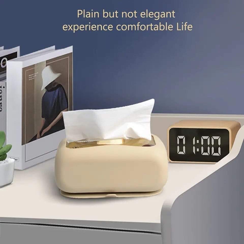 Silicone Suction Tissue BoX Random Colour ( Buy 1 get 1  free )