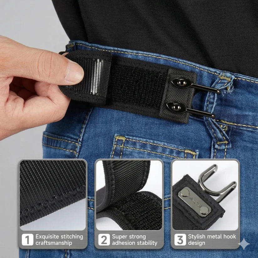 Premium Elastic Waist Buckle – 2 Pcs