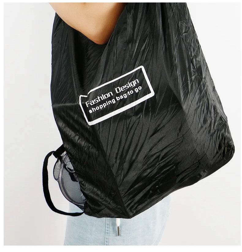 Pack of 2 Roll-Up Reusable Shopping Bags with Large Capacity