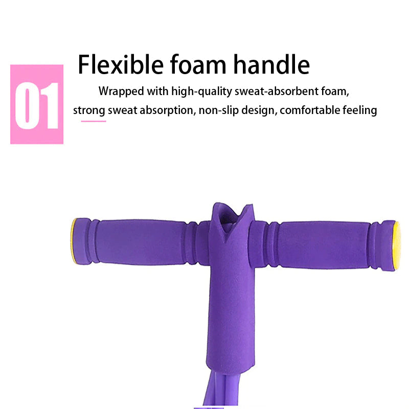 Heavy Duty 4 Tube Tummy Trimmer Pedal Puller Fitness Resistance Band