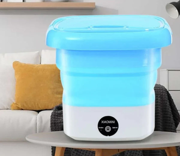 Mini foldable washing machine with dryer