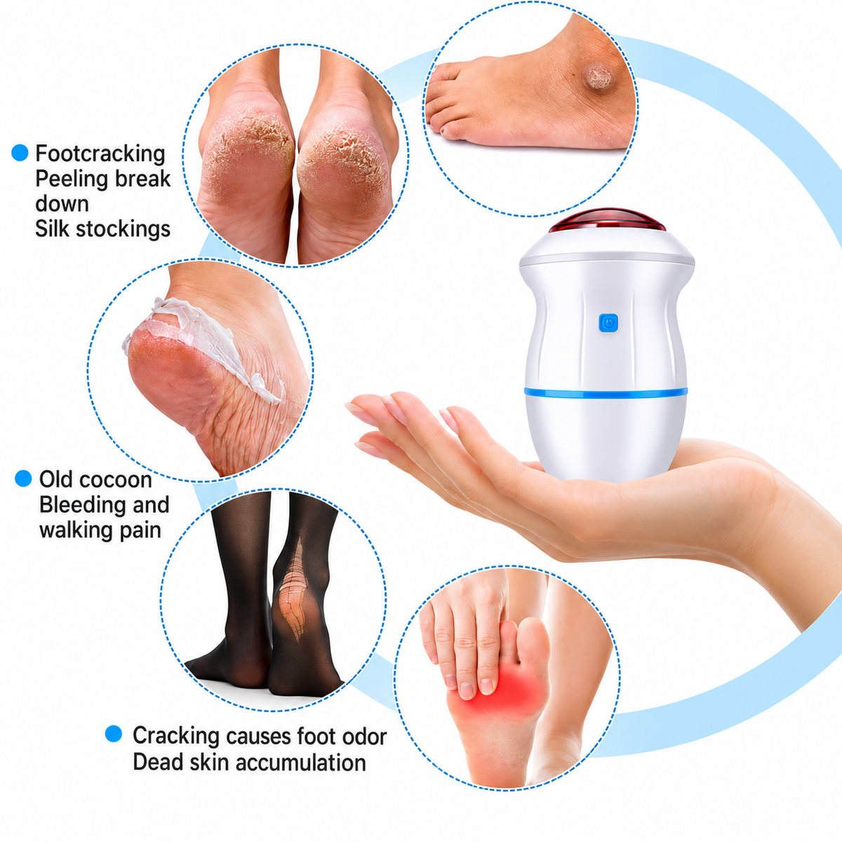 Motorized Foot Care Device – Electric Foot Scrubber for Beautiful Feet