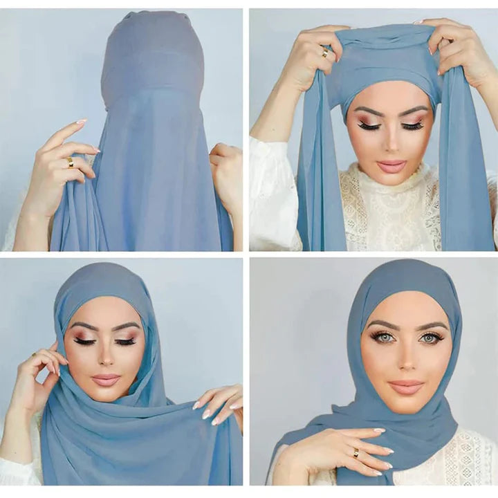 Chiffon Hijab cap