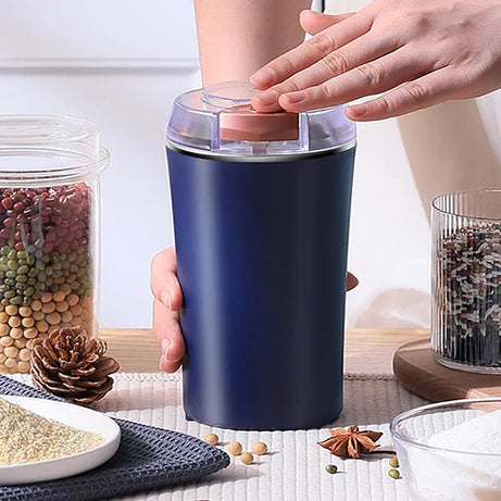 Portable Electric Stainless Steel Spice & Grain Grinder for Home