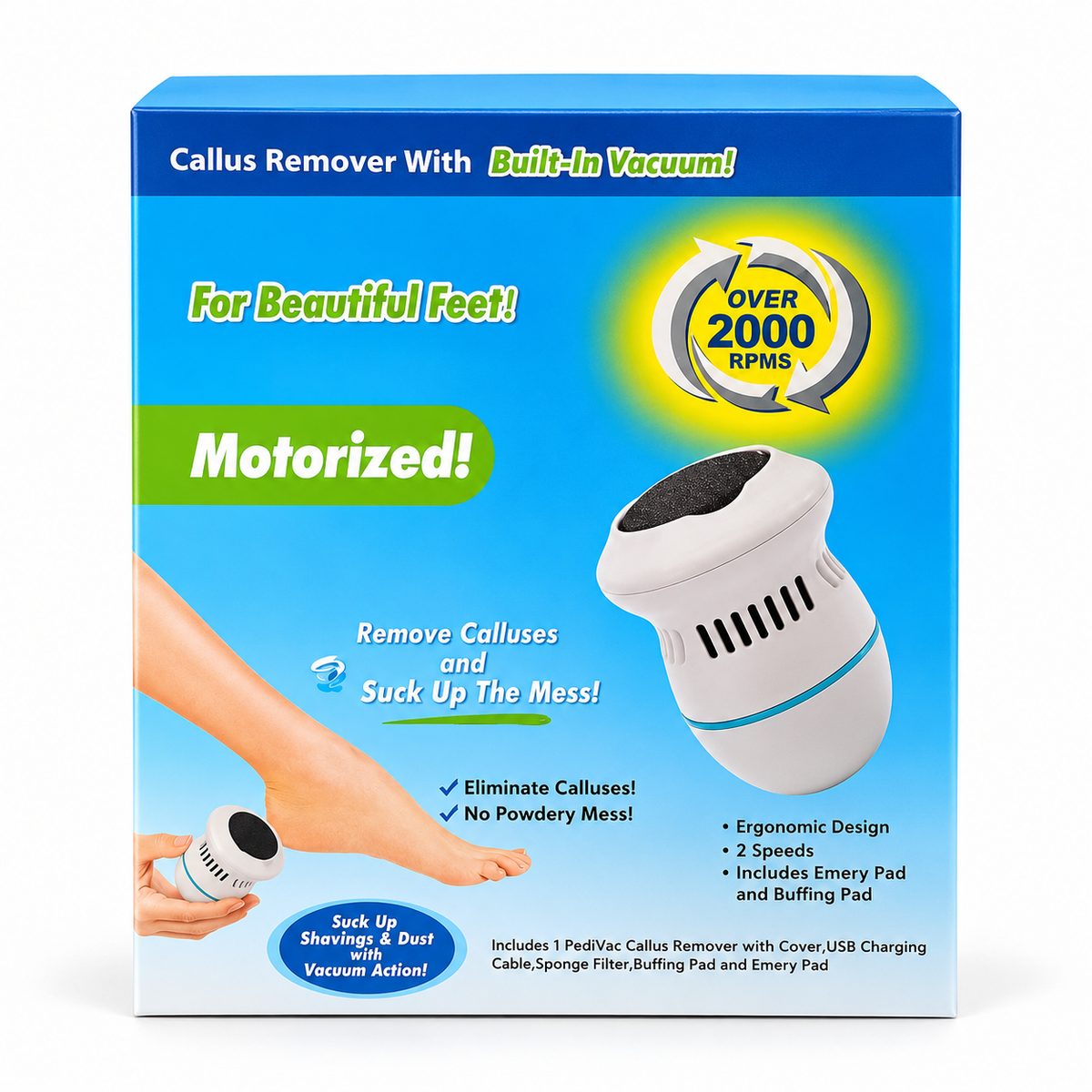 Motorized Foot Care Device – Electric Foot Scrubber for Beautiful Feet