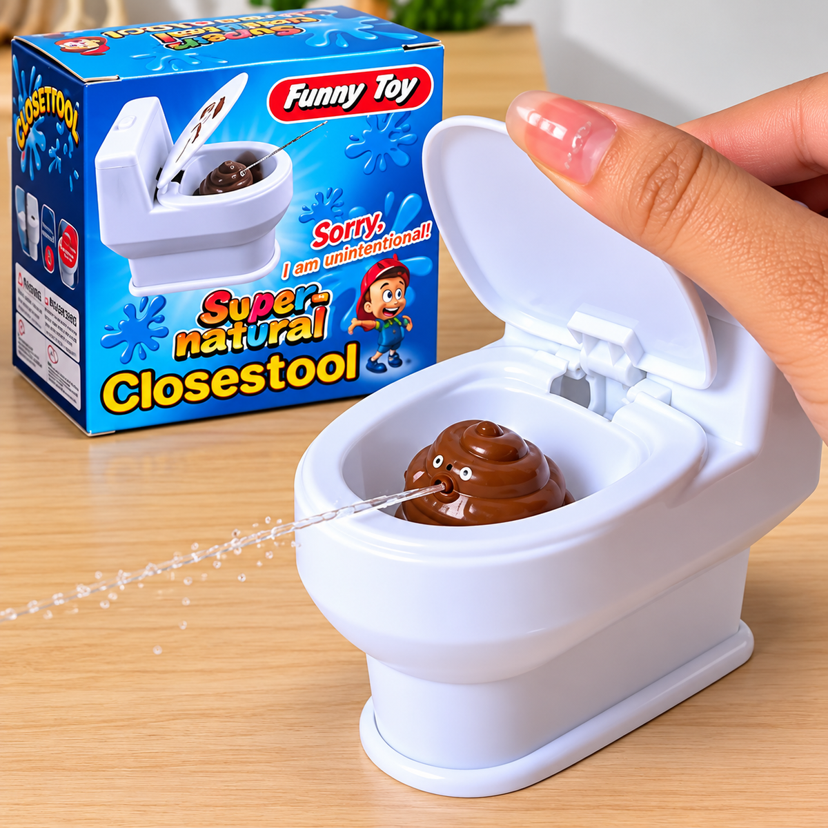 Mini Prank Squirt Toilet Toy – Funny Gag Gift