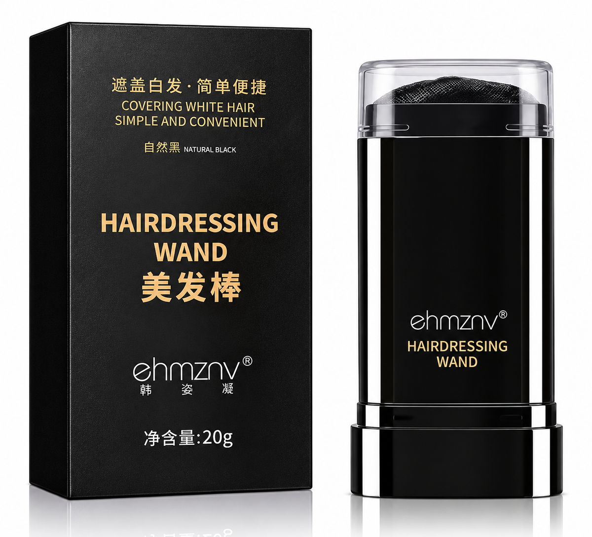 Sanzara Instant Hair Color Stick – Black Grey Hair &amp; Root Touch-Up