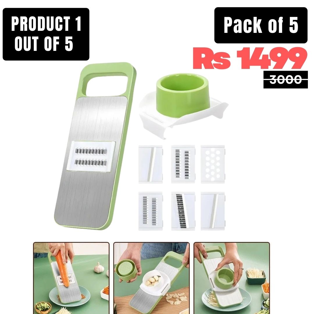 5-in-1 Kitchen Deal Slicer Samosa Pakora Kofta Maker & Oil Brush