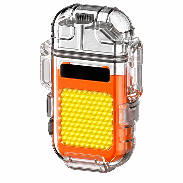 Transparent ARC Electric Lighter USB Camping COB Light Rechargeable Waterproof
