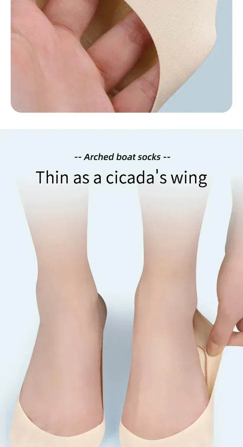 3D Silicone Heel Cushion Socks – Soft Foot Care & Heel Protection Pads