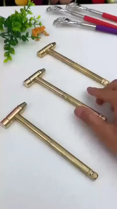 6 in 1 Mini Multifunction Anti-Corrosion and Anti-Rust Copper Hammer & Screwdriver Hand Tools for Repairing tool Mobile Phones, Laptops, Watches