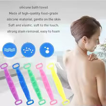 Silicone Back Scrubber Bath Towel