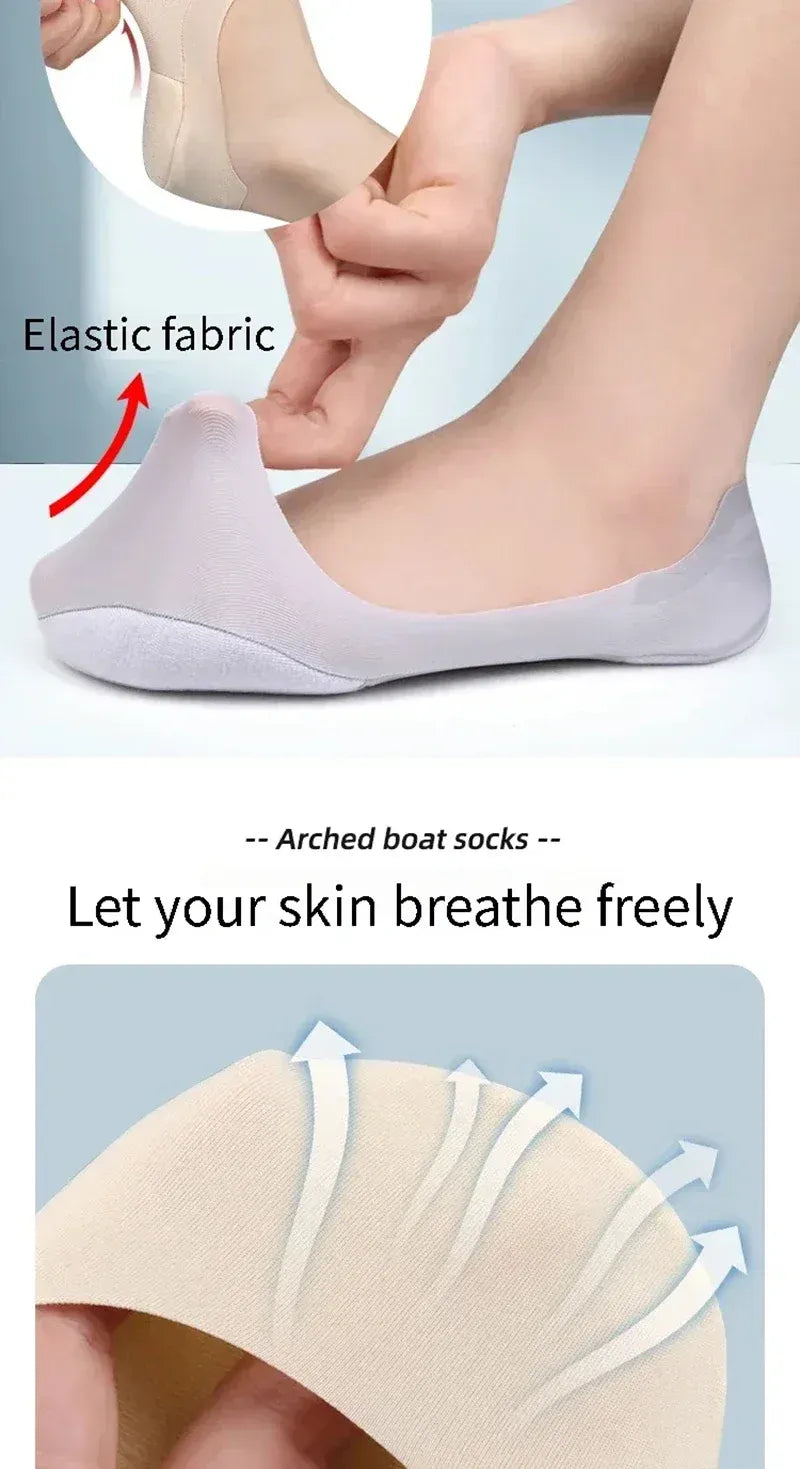 3D Silicone Heel Cushion Socks – Soft Foot Care & Heel Protection Pads