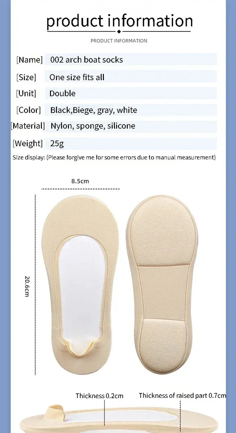 3D Silicone Heel Cushion Socks – Soft Foot Care & Heel Protection Pads