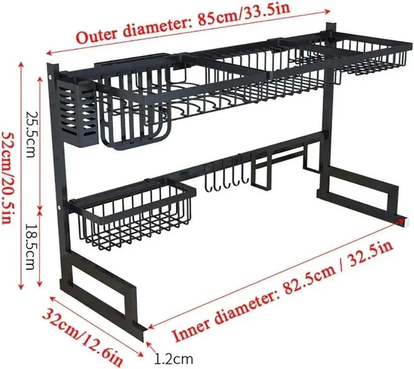 Kitchen Dish Drying Rack Over Sink