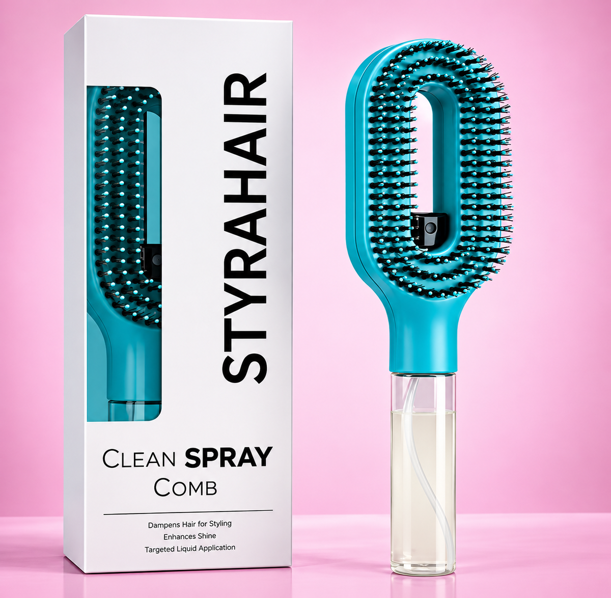 2-in-1 Spray Massage Comb for Hair Detangling &amp; Scalp Care