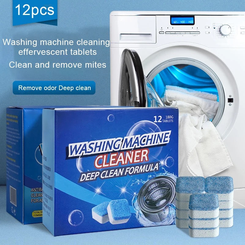 24/48 Pcs Washing Machine Cleaner Tablets for Deep Cleaning & Deodorizing