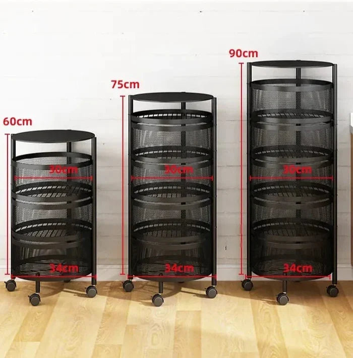 Premium Round Metal Trolley