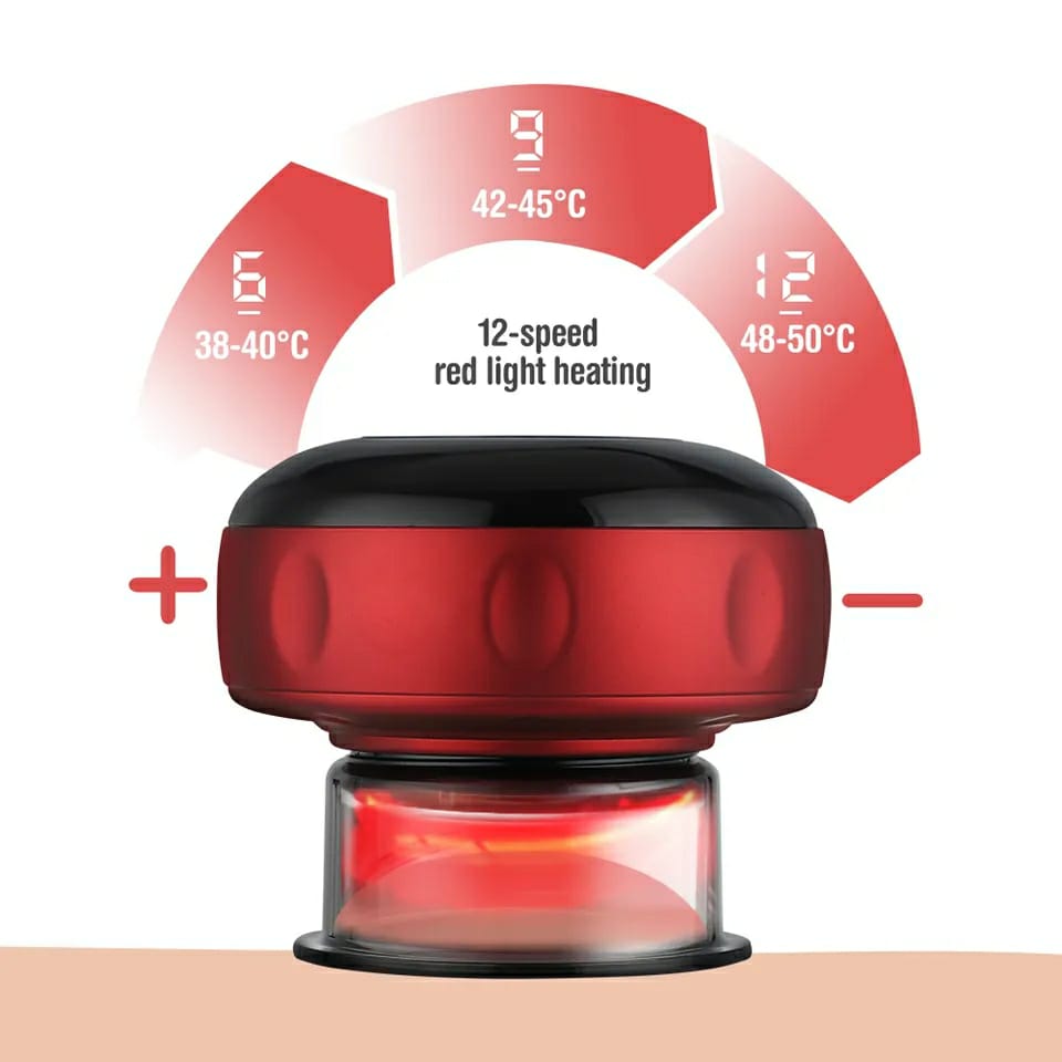 Electric Vacuum Cupping Massage Anti Cellulite Magnet Therapy Wireless Guasha Scraping Fat Burner Slimming Body Scraping Cupping Hajama