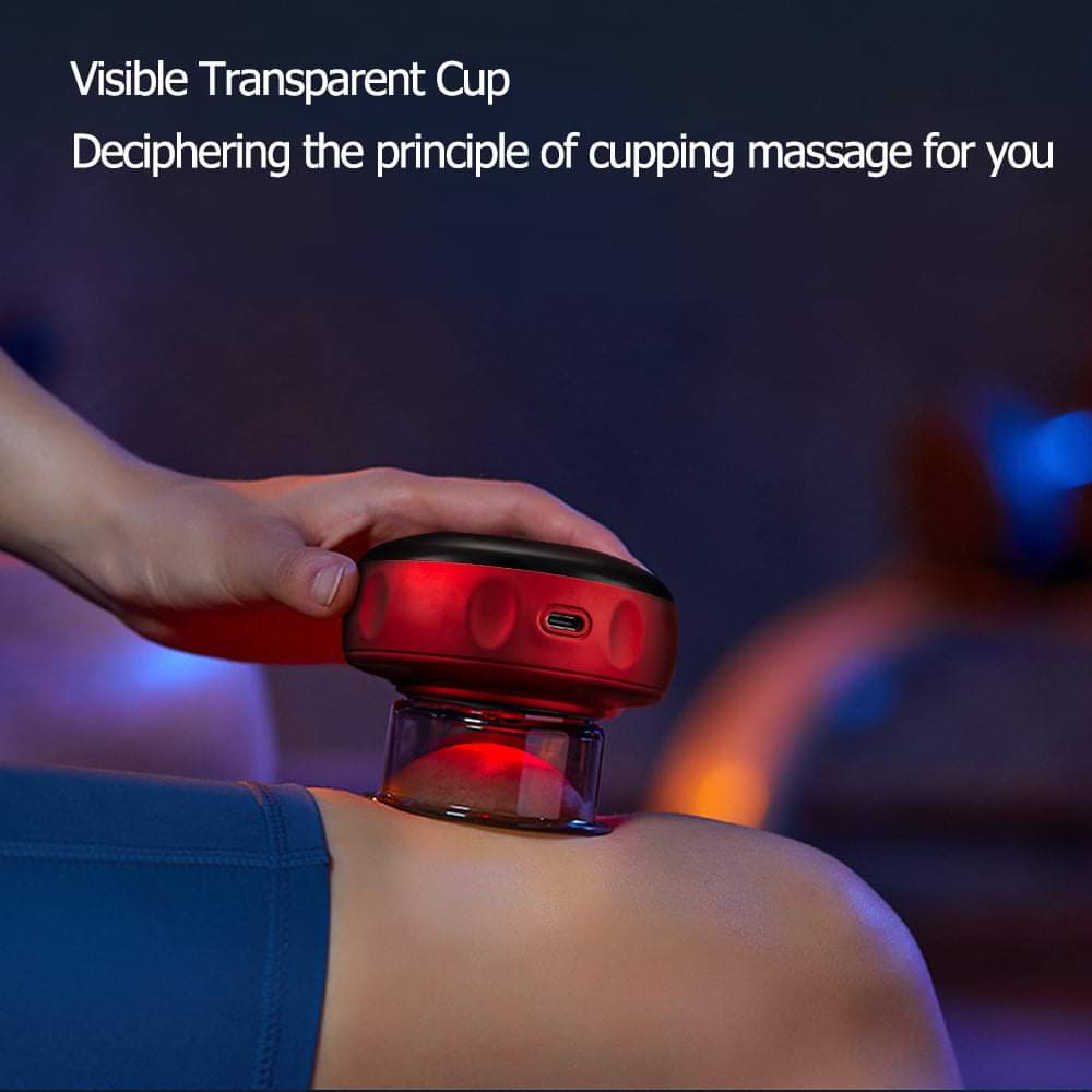 Electric Vacuum Cupping Massage Anti Cellulite Magnet Therapy Wireless Guasha Scraping Fat Burner Slimming Body Scraping Cupping Hajama