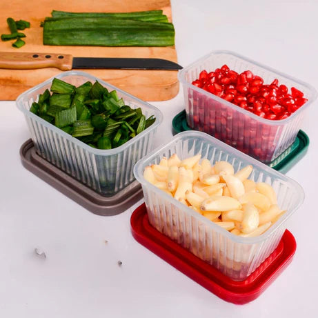 Pack of 6 Mini Food Storage Containers for Home & Outdoor Use