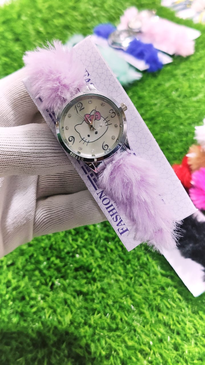 Hello Kitty Cartoon Analog Wrist Watch for Kids & Women