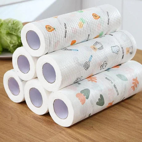 Pack of 2 Washable Kitchen Cleaning Towels for Wet & Dry Use