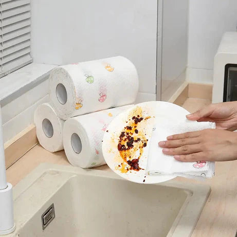 Pack of 2 Washable Kitchen Cleaning Towels for Wet & Dry Use