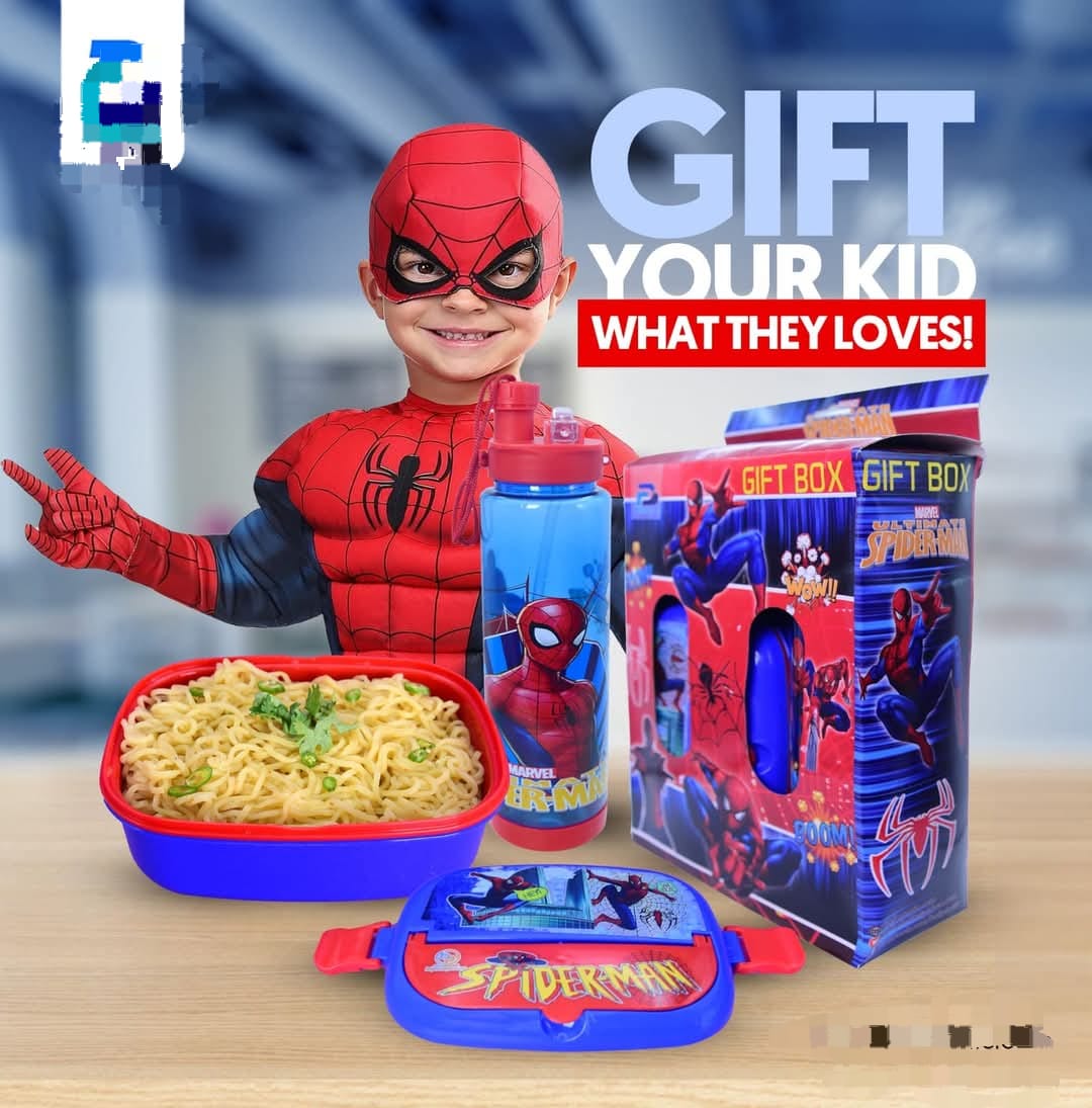2-in-1 Kids Lunch Box & Water Bottle Gift Set for Boys & Girls
