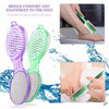 Pack of 2 4-in-1 Foot Scrubber with Pumice Brush File & Buffer