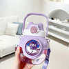 Gugu Bear Water Bottle with Straw & Handle BPA-Free Leakproof Tumbler