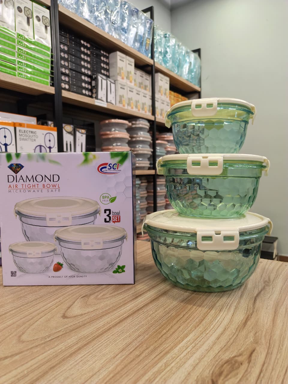 Diamond Air Tight Bowl Set