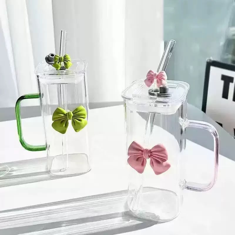 Aesthetic Bow Design Water Bottle