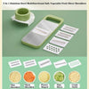 5-in-1 Multifunctional Vegetable & Fruit Slicer – Stainless Steel Blades for Slicing, Shredding & Grating