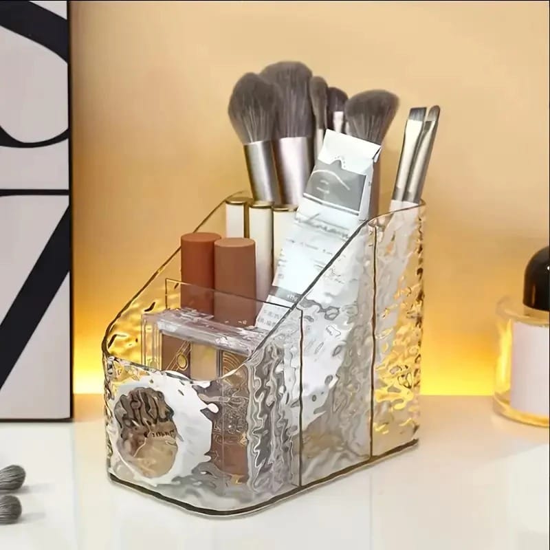 Luxury Textured Makeup & Remote Control Organizer