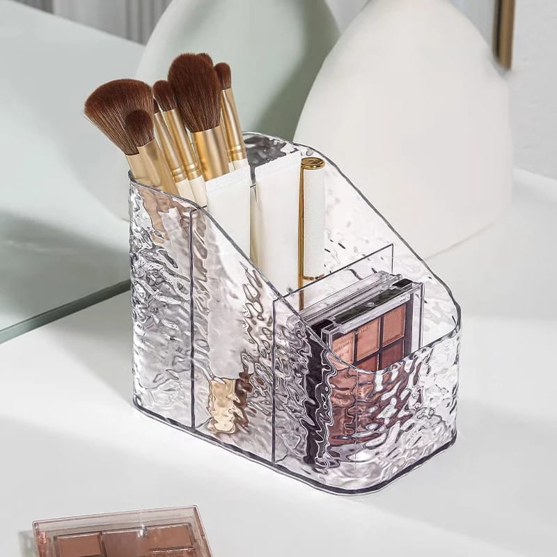 Luxury Textured Makeup & Remote Control Organizer