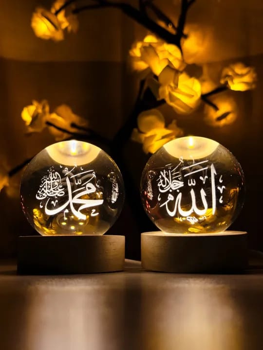 Islamic LED Crystal Ball Lamp