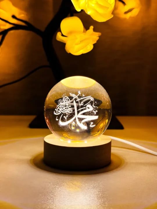 Islamic LED Crystal Ball Lamp