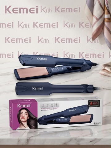Kemei Professional Hair Straightener – Ceramic Flat Iron